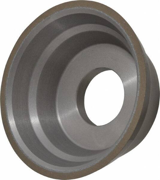 Norton - 3-3/4" Diam, 1-1/4" Hole Size, 1-1/2" Overall Thickness, 150 Grit, Type 11 Tool & Cutter Grinding Wheel - Very Fine Grade, Diamond, Resinoid Bond - Apex Tool & Supply