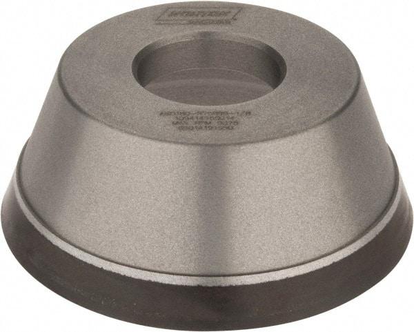 Norton - 3-3/4" Diam, 1-1/4" Hole Size, 1-1/2" Overall Thickness, 180 Grit, Type 11 Tool & Cutter Grinding Wheel - Very Fine Grade, Diamond, Resinoid Bond - Apex Tool & Supply