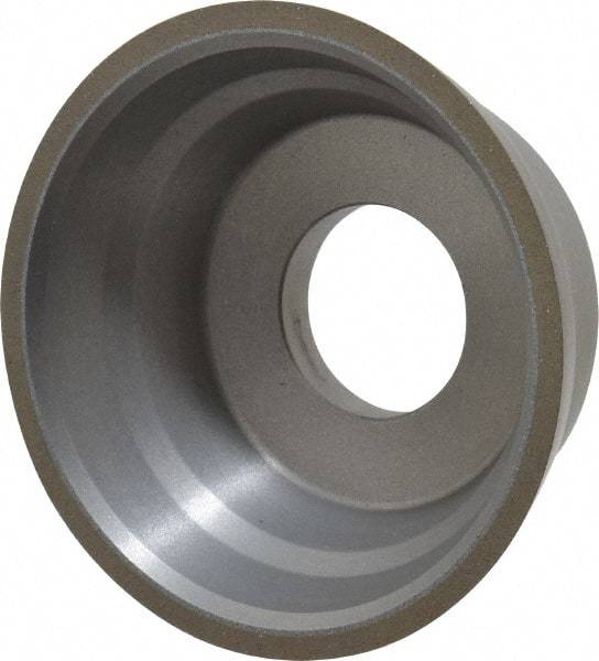 Norton - 3-3/4" Diam, 1-1/4" Hole Size, 1-1/2" Overall Thickness, 150 Grit, Type 11 Tool & Cutter Grinding Wheel - Very Fine Grade, Diamond, Resinoid Bond - Apex Tool & Supply