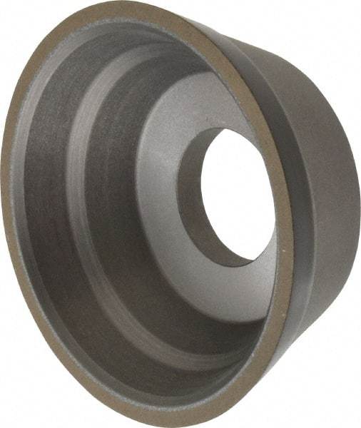 Norton - 3-3/4" Diam, 1-1/4" Hole Size, 1-1/2" Overall Thickness, 180 Grit, Type 11 Tool & Cutter Grinding Wheel - Very Fine Grade, Diamond, Resinoid Bond - Apex Tool & Supply