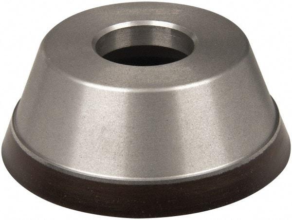 Norton - 3-3/4" Diam, 1-1/4" Hole Size, 1-1/2" Overall Thickness, 220 Grit, Type 11 Tool & Cutter Grinding Wheel - Very Fine Grade, Diamond, Resinoid Bond - Apex Tool & Supply