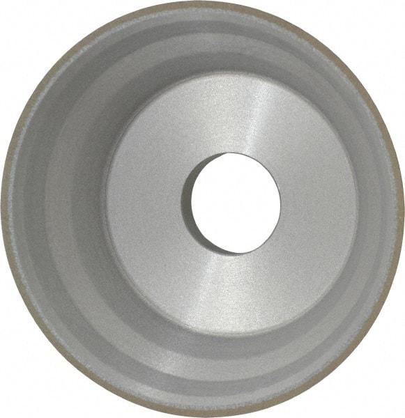 Norton - 5" Diam, 1-1/4" Hole Size, 1-3/4" Overall Thickness, 120 Grit, Type 11 Tool & Cutter Grinding Wheel - Fine Grade, CBN, Resinoid Bond - Apex Tool & Supply