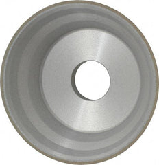 Norton - 5" Diam, 1-1/4" Hole Size, 1-3/4" Overall Thickness, 120 Grit, Type 11 Tool & Cutter Grinding Wheel - Fine Grade, CBN, Resinoid Bond - Apex Tool & Supply