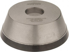 Norton - 5" Diam, 1-1/4" Hole Size, 1-3/4" Overall Thickness, 100 Grit, Type 11 Tool & Cutter Grinding Wheel - Fine Grade, Diamond, Resinoid Bond - Apex Tool & Supply