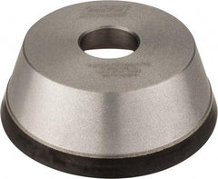 Norton - 5" Diam, 1-1/4" Hole Size, 1-3/4" Overall Thickness, 120 Grit, Type 11 Tool & Cutter Grinding Wheel - Fine Grade, Diamond, Resinoid Bond - Apex Tool & Supply