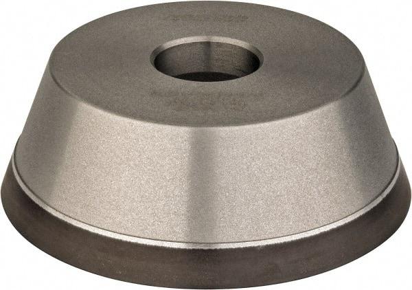 Norton - 5" Diam, 1-1/4" Hole Size, 1-3/4" Overall Thickness, 180 Grit, Type 11 Tool & Cutter Grinding Wheel - Very Fine Grade, Diamond, Resinoid Bond - Apex Tool & Supply