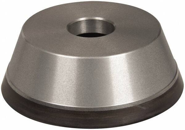 Norton - 5" Diam, 1-1/4" Hole Size, 1-3/4" Overall Thickness, 220 Grit, Type 11 Tool & Cutter Grinding Wheel - Very Fine Grade, Diamond, Resinoid Bond - Apex Tool & Supply