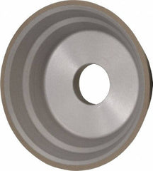Norton - 5" Diam, 1-1/4" Hole Size, 1-3/4" Overall Thickness, 150 Grit, Type 11 Tool & Cutter Grinding Wheel - Very Fine Grade, Diamond, Resinoid Bond - Apex Tool & Supply