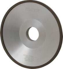 Norton - 6" Diam, 1-1/4" Hole Size, 1" Overall Thickness, 120 Grit, Type 12 Tool & Cutter Grinding Wheel - Fine Grade, Diamond, Resinoid Bond - Apex Tool & Supply
