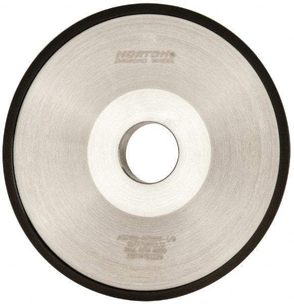 Norton - 6" Diam, 1-1/4" Hole Size, 1" Overall Thickness, 180 Grit, Type 12 Tool & Cutter Grinding Wheel - Very Fine Grade, Diamond, Resinoid Bond - Apex Tool & Supply