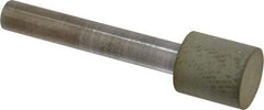 Norton - 1/2" Head Diam x 1/2" Head Thickness Diamond (Abrasive) Grinding Pin - 1/4" Shank Diam x 1-1/2" Shank Length, Very Fine Grade, 220 Grit - Apex Tool & Supply