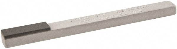 Norton - Very Fine, 1" Length of Cut, Single End Diamond Hone - 220 Grit, 3/8" Wide x 1/4" High x 4" OAL - Apex Tool & Supply
