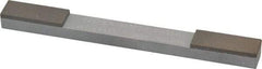Norton - Fine & Very Fine, 1" Length of Cut, Double End Diamond Hone - 120 & 220 Grit, 3/8" Wide x 1/4" High x 4" OAL - Apex Tool & Supply