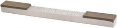 Norton - Extra Fine & Super Fine, 1" Length of Cut, Double End Diamond Hone - 320 & 400 Grit, 3/8" Wide x 1/4" High x 4" OAL - Apex Tool & Supply