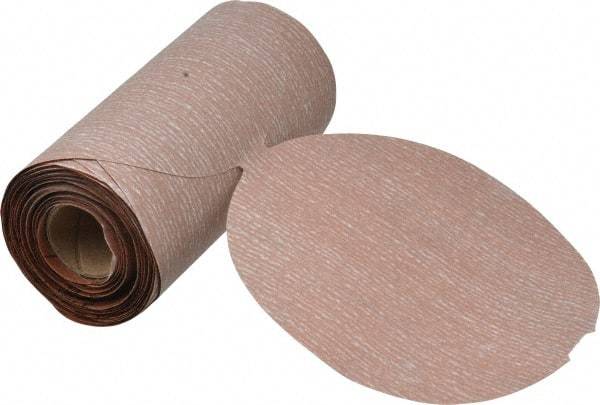 Norton - 5" Diam, 800 Grit Aluminum Oxide Adhesive PSA Disc - Super Fine Grade, Natural, B Weighted Backing, Flexible - Apex Tool & Supply
