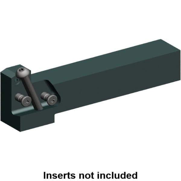 Kennametal - External Thread, 152.4mm OAL, Right Hand Indexable Grooving Cutoff Toolholder - 31.75mm Shank Height x 31.75mm Shank Width, KGMS Toolholder Style, Series A4 - Apex Tool & Supply
