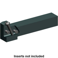 Kennametal - External Thread, 150mm OAL, Left Hand Indexable Grooving Cutoff Toolholder - 25mm Shank Height x 25mm Shank Width, KGMS Toolholder Style, Series A4 - Apex Tool & Supply