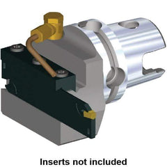 Kennametal - 26 Insert, 59.8mm Head Length, Modular Grooving Blade Holder Head - Left Hand Cut, System Size KM50, Through Coolant, Series A2 - Apex Tool & Supply