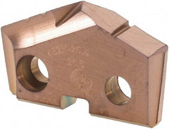 Allied Machine and Engineering - 25.5mm Diam x 3/16" Thick, Seat Code 2, 132° Included Angle Spade Drill Insert - AM200 Coated, Cobalt, Grade Super Cobalt, Series GEN2 T-A - Apex Tool & Supply