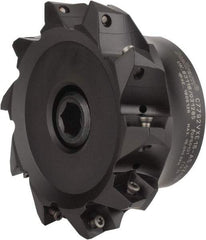 Kennametal - 5" Cut Diam, 0.138" Max Depth, 1-1/2" Arbor Hole, 10 Inserts, XE 16 Insert Style, Indexable Copy Face Mill - C7792VXE16-A5.0Z10R Cutter Style, 2.48" High, Through Coolant, Series 7792 - Apex Tool & Supply