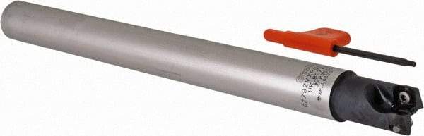 Kennametal - 5/8" Cutting Diam, 5/8" Shank Diam, Straight Shank Indexable Copy End Mill - 2 Inserts, XPLT0603 Insert, C7792VXP06CA.62Z2R5.5 Toolholder - Apex Tool & Supply