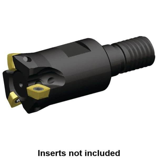 Kennametal - 3/4" Cutting Diam, Modular Connection Indexable Copy End Mill - 3 Inserts, XPLT0603 Insert, A7792VXP06SA.75Z3R1.4 Toolholder - Apex Tool & Supply