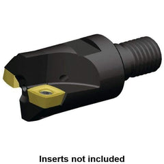 Kennametal - 1-1/4" Cutting Diam, Modular Connection Indexable Copy End Mill - 2 Inserts, XDLT1205 Insert, A7792VXD12SA1.25Z02R2 Toolholder - Apex Tool & Supply