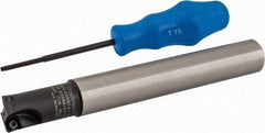 Kennametal - 1" Cutting Diam, 1" Shank Diam, Straight Shank Indexable Copy End Mill - 2 Inserts, XDLT0904 Insert, C7792VXD09CA1.00Z02R2 Toolholder - Apex Tool & Supply
