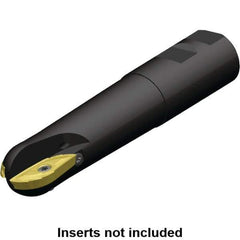 Kennametal - 2" Cut Diam, 2" Max Depth of Cut, 1-1/2" Shank Diam, 6.687" OAL, Indexable Ball Nose End Mill - Weldon Flat Shank, C5505VX Toolholder, XPNT Insert - Apex Tool & Supply