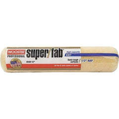 Wooster Brush - 1/2" Nap, 12" Wide Paint Roller - Semi-Rough Texture, Synthetic Knit - Apex Tool & Supply