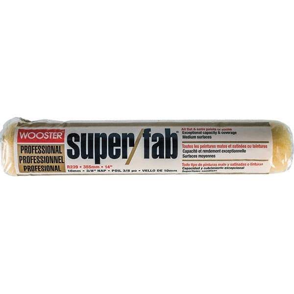 Wooster Brush - 3/8" Nap, 14" Wide Paint Roller - Medium Texture, Synthetic Knit - Apex Tool & Supply