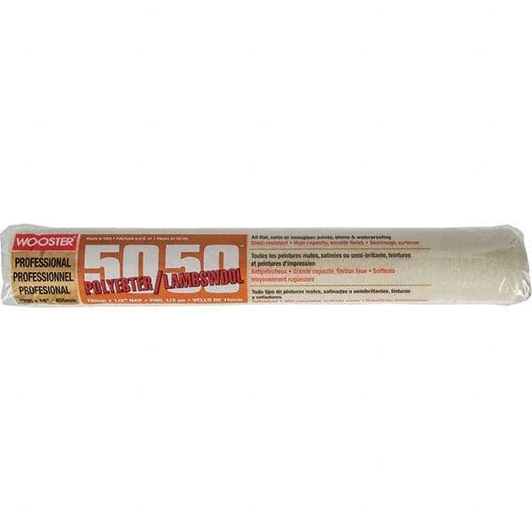 Wooster Brush - 1/2" Nap, 18" Wide Paint Roller - Semi-Rough Texture, Wool/Poly Blend - Apex Tool & Supply