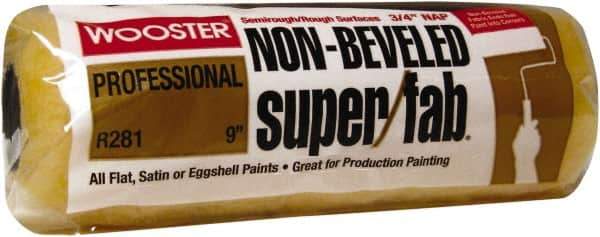 Wooster Brush - 3/4" Nap, 9" Wide Paint Roller - Semi-Rough to Rough Texture, Synthetic Knit - Apex Tool & Supply