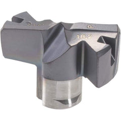 Iscar - Series FCP, 18.21mm Diam Grade IC908 Replaceable Drill Tip - Carbide, TiAlN/TiN Finish, 18 Seat Size - Apex Tool & Supply
