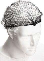 PRO-SAFE - Size 20, Hairnet - Black, Nylon - Apex Tool & Supply