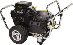Simpson - Gas, 18 hp, 4,000 psi, 5 GPM, Cold Water Pressure Washer - Triplex Plunger, 50' x 3/8" Hose - Apex Tool & Supply