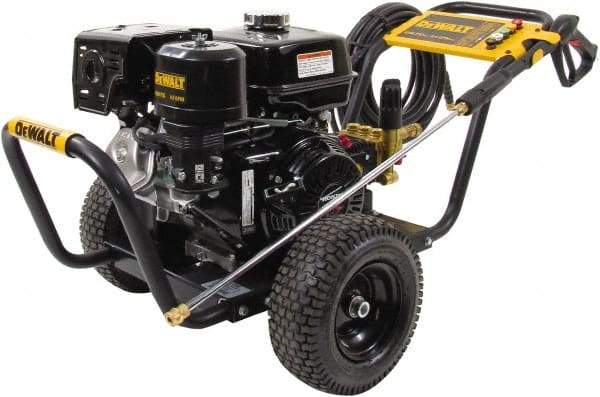 DeWALT - Gas, 11.7 hp, 4,200 psi, 4 GPM, Cold Water Pressure Washer - AAA Triplex, 50' x 3/8" Hose - Apex Tool & Supply
