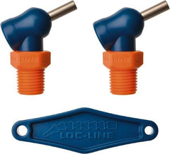 Loc-Line - 1/4" Hose Inside Diam x 5/32" Nozzle Diam, High-Pressure Coolant Hose Nozzle - NPT, for Use with Loc-Line Modular Hose System, 2 Pieces - Apex Tool & Supply