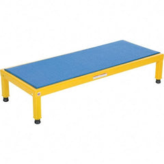 Vestil - 9" High x 19" Wide x 48" Deep, Yellow Step Stand - Steel, 500 Lb Capacity - Apex Tool & Supply
