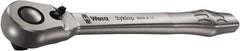 Wera - 1/4" Drive Slim Line Head Quick-Release Ratchet - Satin Finish, 141mm OAL, 76 Gear Teeth, Ergonomic Handle, Reversible Head - Apex Tool & Supply