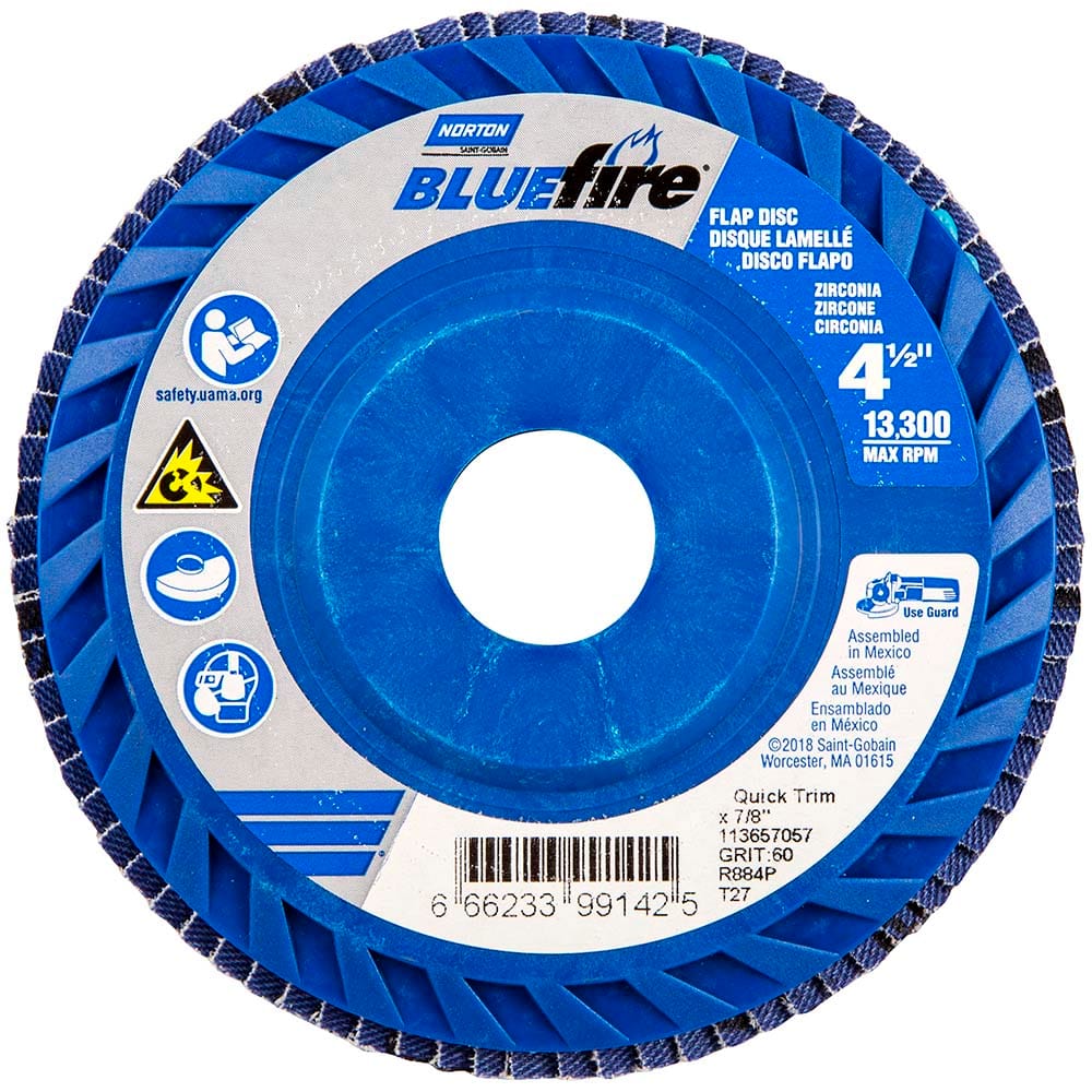 Norton - Flap Discs Abrasive Type: Coated Flap Disc Type: Type 27 - Apex Tool & Supply