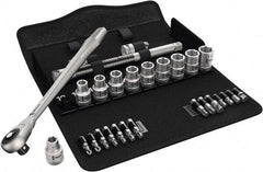 Wera - 1/2" Drive Standard Socket Set - 3/8 to 13/16" - Apex Tool & Supply