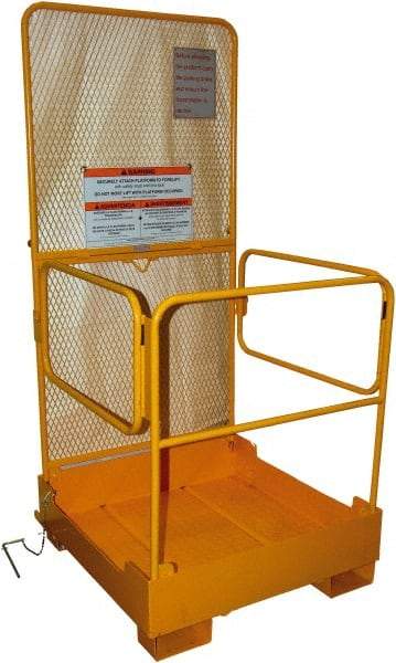 Vestil - 89" Platform - Forklift Work Platform, 600 Lb Capacity, 89-1/2" Platform Height, 37" Base Width x 38" Base Depth - Apex Tool & Supply