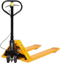 Vestil - 5,500 Lb Capacity, 7-3/4" Lift Economy Pallet Truck - 2-7/8" Min Lift Height, 48" Fork Length x 27" Fork Width, 27" Overall Width - Apex Tool & Supply