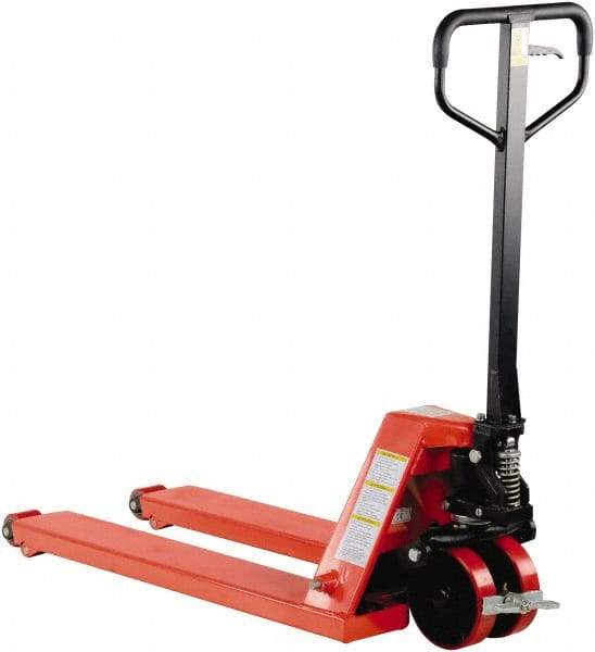 Vestil - 5,000 Lb Capacity, 8" Lift Wheel Nose Pallet Truck - 3-1/2" Min Lift Height, 38" Fork Length x 20" Fork Width, 20" Overall Width - Apex Tool & Supply