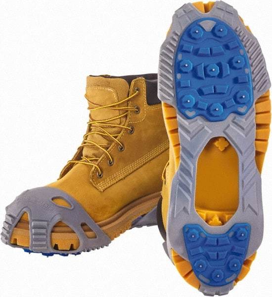 Winter Walking - Size 2XL, (Women's Size XL) Overshoe Cleat - Tungsten Carbide Stud Traction, Gray - Apex Tool & Supply