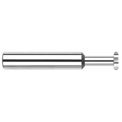 Harvey Tool - 3/16" Cut Diam, 1/32" Cut Width, 3/16" Shank, Straight-Tooth Woodruff Keyseat Cutter - Exact Industrial Supply