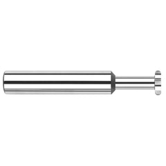 Harvey Tool - 5/16" Cut Diam, 0.5mm Cut Width, 5/16" Shank, Straight-Tooth Woodruff Keyseat Cutter - Exact Industrial Supply