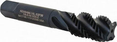 Kennametal - 7/8-9 4 Flute 3B Modified Bottoming Spiral Flute Tap - Vanadium High Speed Steel, Oxide Finish, 4-11/16" OAL, Right Hand Flute, Right Hand Thread, H4, Series GOtap\xAE - Apex Tool & Supply
