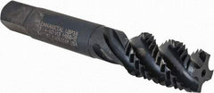 Kennametal - 3/4-10 4 Flute Modified Bottoming Spiral Flute Tap - Vanadium High Speed Steel, Oxide Finish, 4-1/4" OAL, Right Hand Flute, Right Hand Thread, H3, Series GOtap\xAE - Apex Tool & Supply